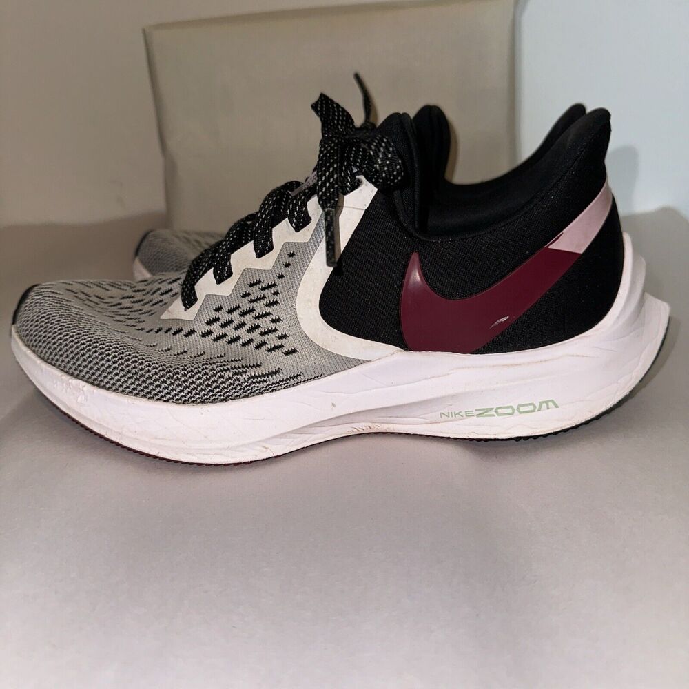 Nike Air Zoom Winflo 6 Womens Size 7 Gray White Sneakers Running AQ8228-103 - Picture 5 of 9